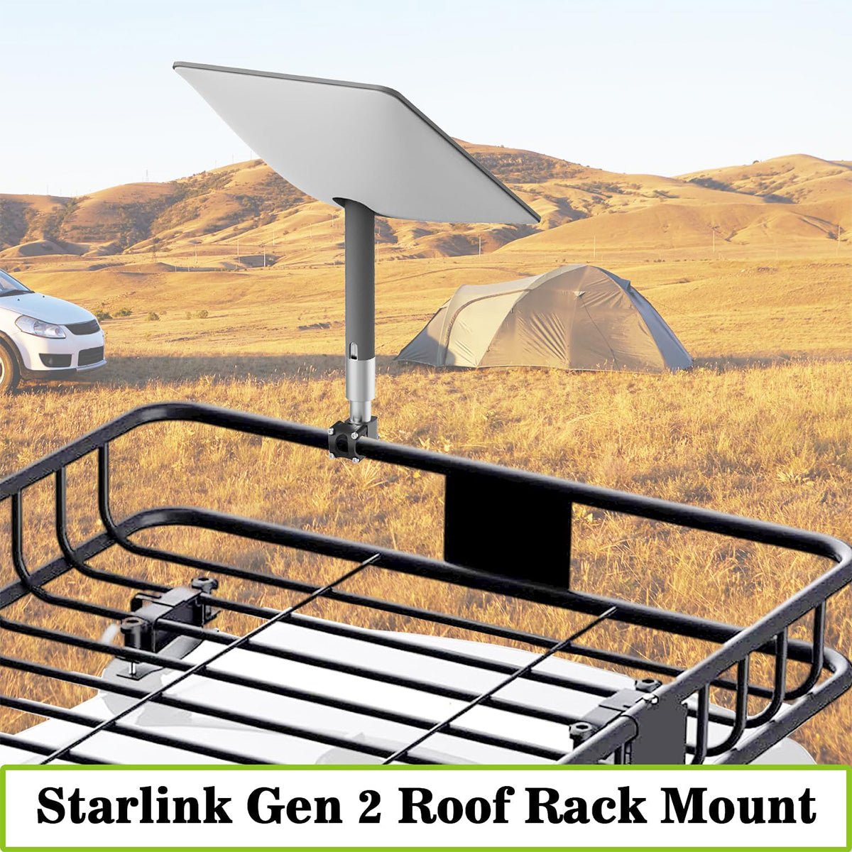 Alloy Starlink Mount with Pipe Adapter for Starlink Gen 2 - Parts4Star
