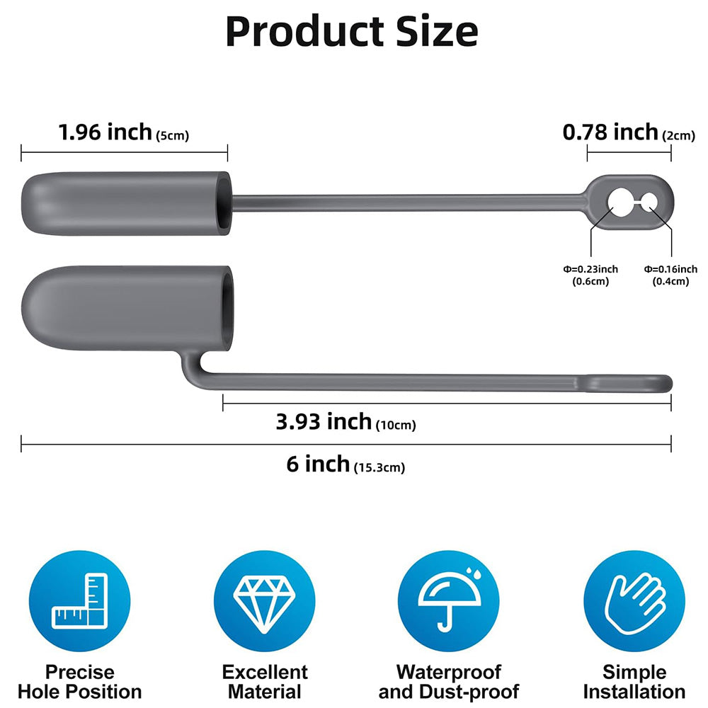 Embouts de câble en silicone étanches pour Starlink Gen 3/Gen 2 (2 pièces)