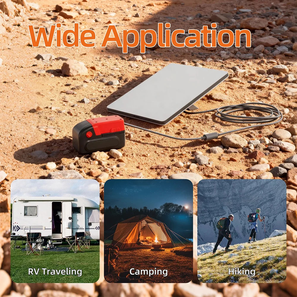 Milwaukee MAdaptateur secteur pour batterie 18 V avec sortie CC femelle pour Starlink Mini