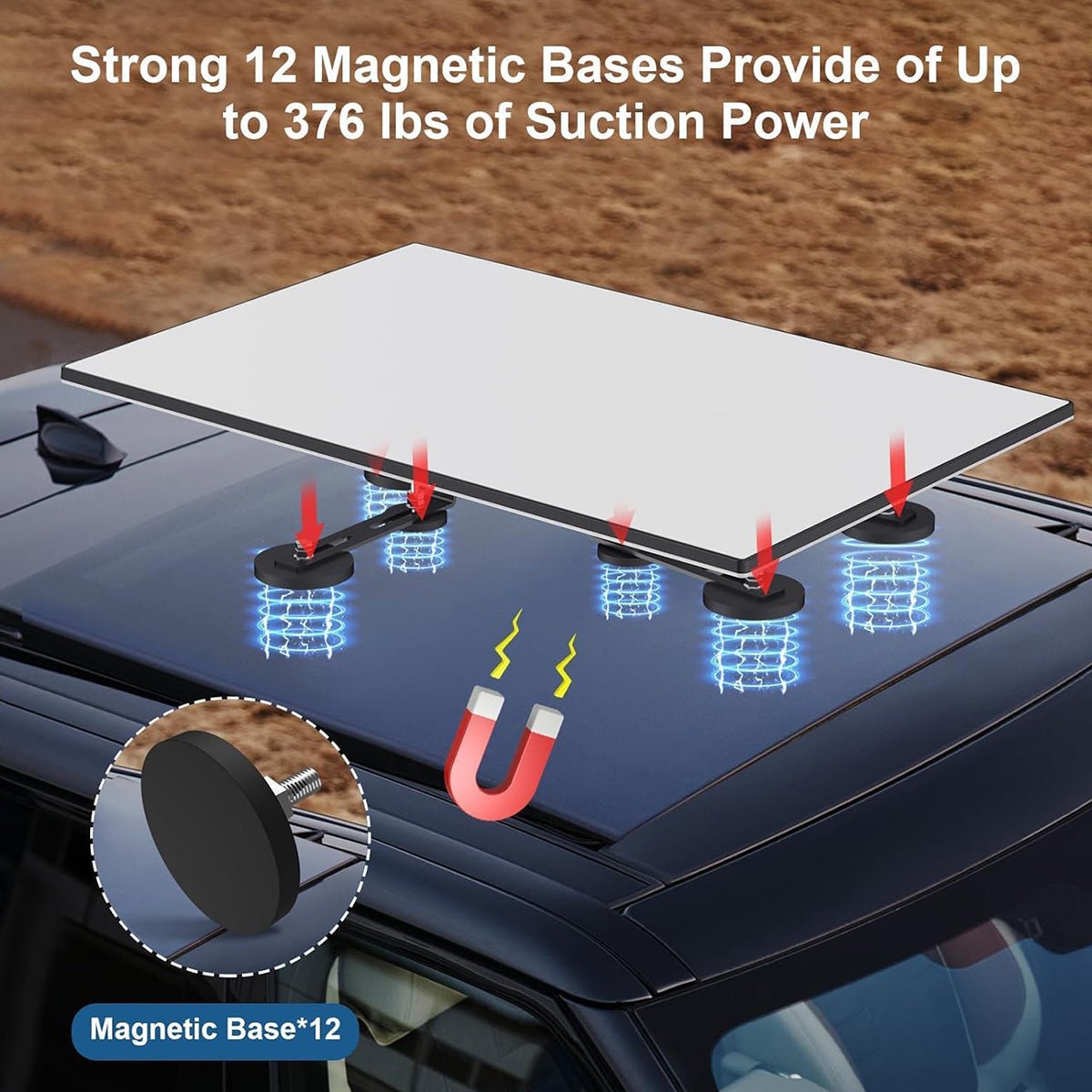 Starlink Gen 3 Adjustable Magnetic Car Mount Kit for Standard 4 / 4X - Parts4Star