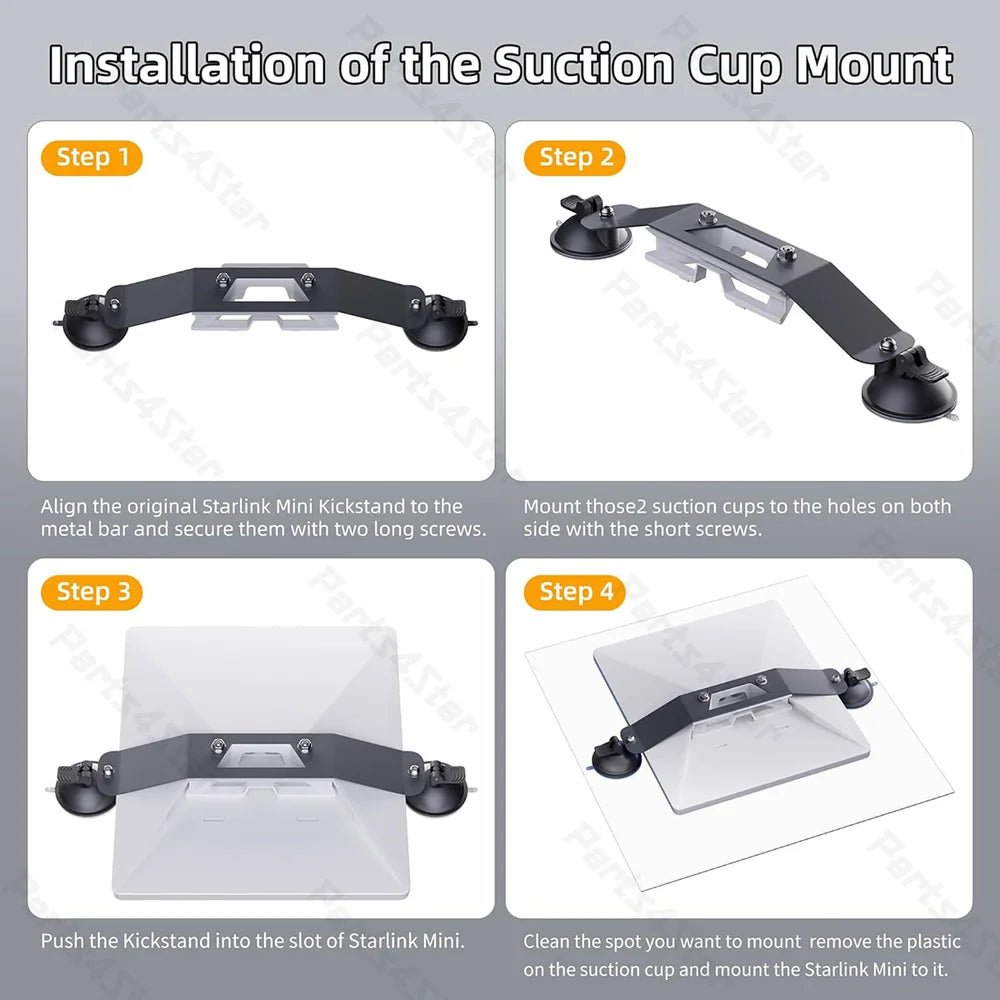 Starlink Mini Suction Mount for Windows & Sunroofs - Parts4Star