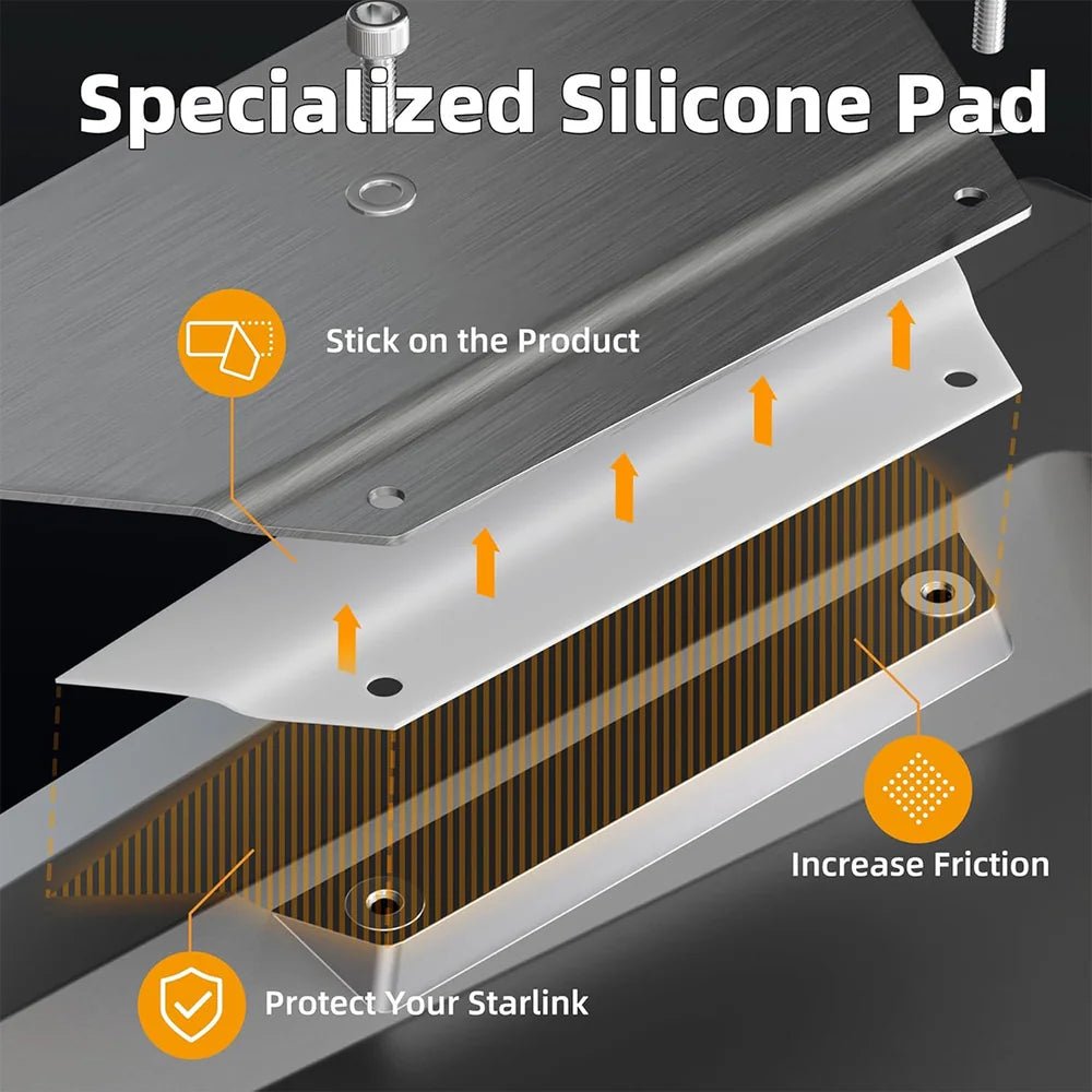Stainless Steel Roof Rack Mount for Starlink Performance (Gen 3) - Parts4Star