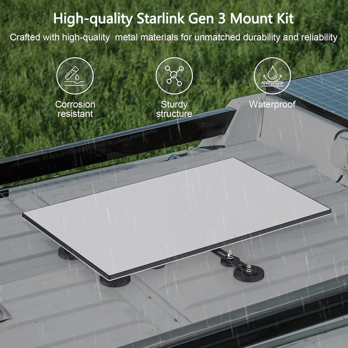 Starlink Gen 3 Adjustable Magnetic Car Mount Kit for Standard 4 / 4X - Parts4Star