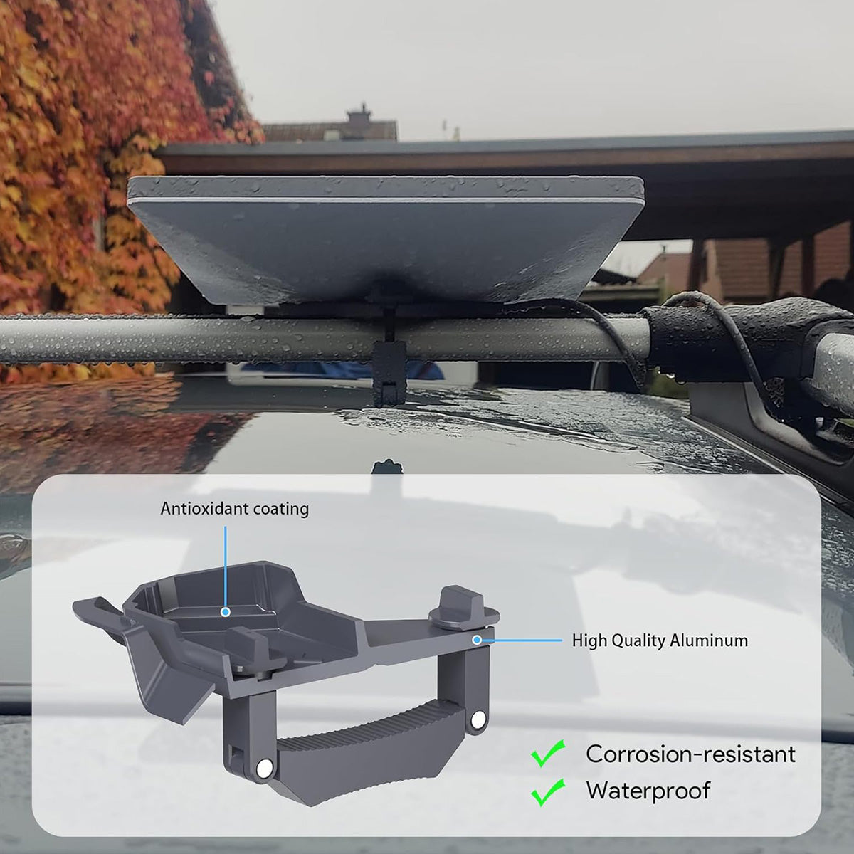 Suporte de poste quadrado para bagageira de tejadilho Starlink Mini