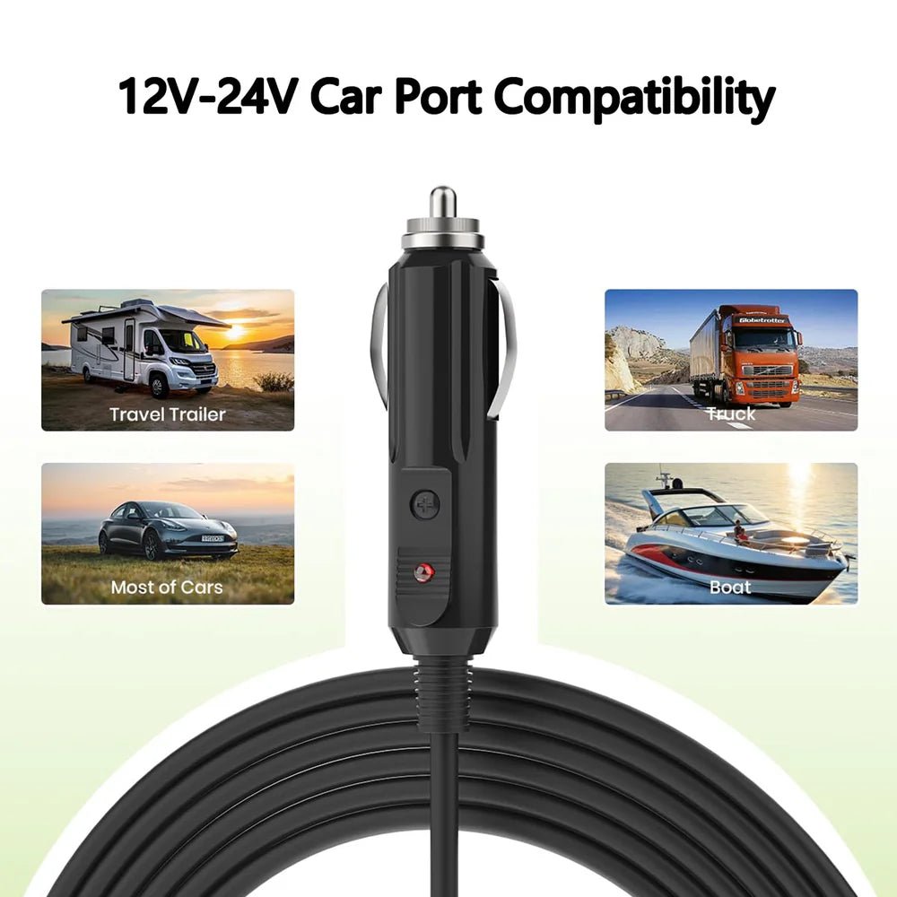 Car Charger to DC Cable with Switch for Starlink Mini (10ft/3M) - Parts4Star