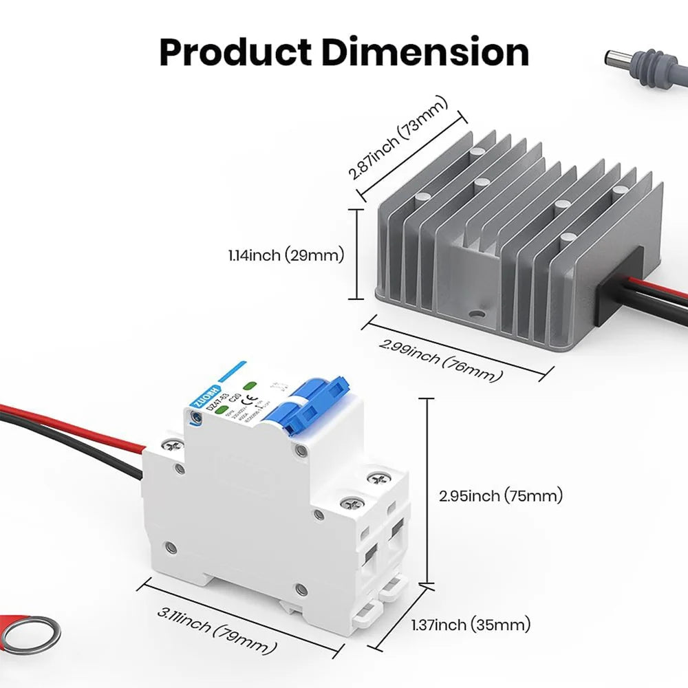 Starlink Gen Adaptateur secteur 3 12 V/24 V vers 57 V avec interrupteur pour alimentation standard 4/4X