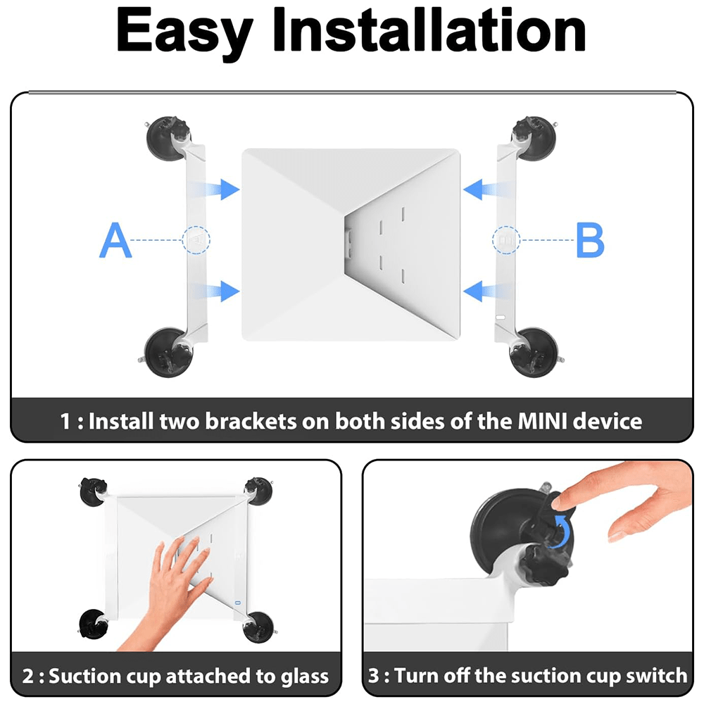 Car Roof & Window Suction Cup Mounts for Starlink Mini - Parts4Star