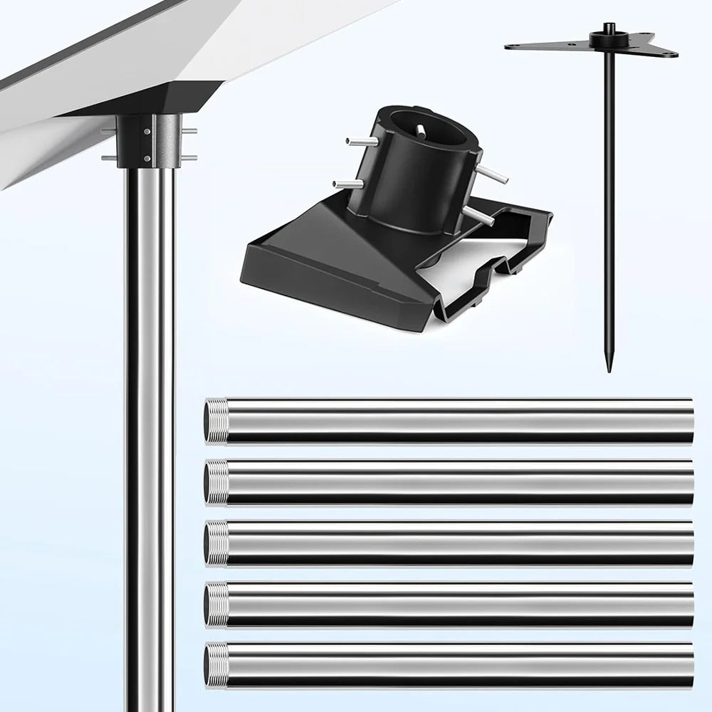 6.6FT No-Dig Ground Anchor Pole Mount Kit for Starlink Gen 3 Dish