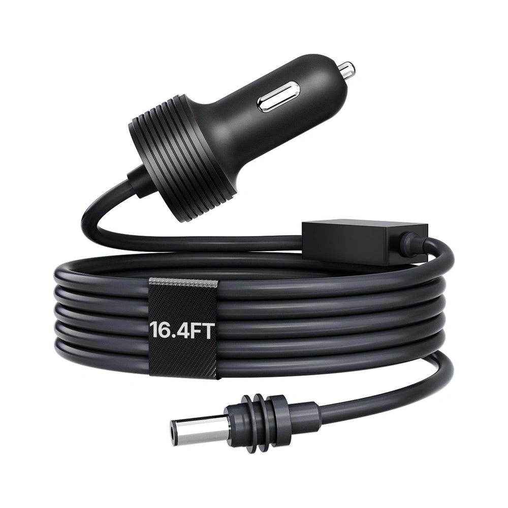 Car adapter with 16.4ft DC power cable
