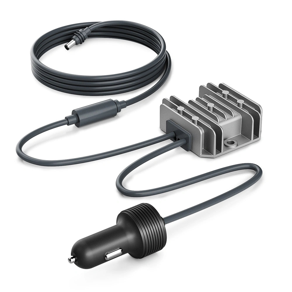 Car charger with extended cable for Starlink Mini