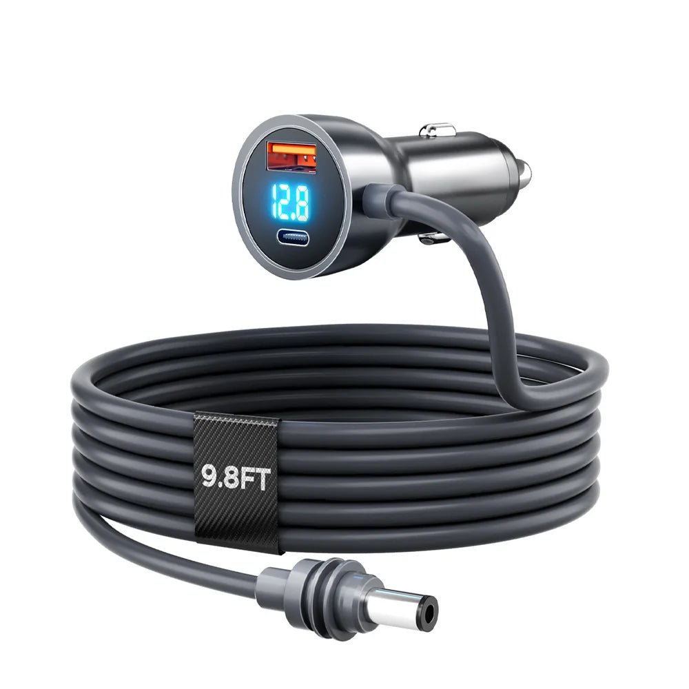 Car Cigarette Lighter DC Power Cable with Voltage Display for Starlink Mini - Parts4Star
