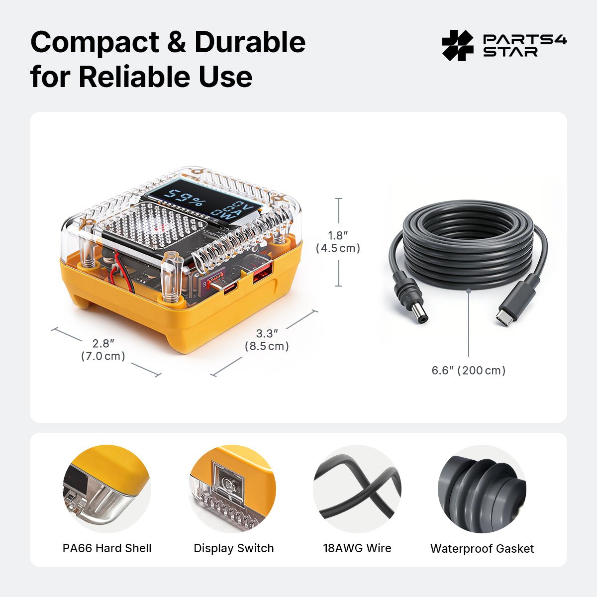 Starlink Mini Battery Adapter for DeWalt 20V MAX, 138W - Parts4Star