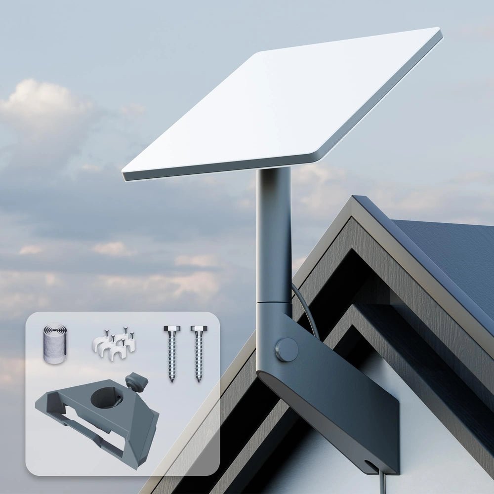 Starlink Mini 360° Adjustable Wall Mount, Heavy - Duty Aluminum, Fits Tile, Asphalt & Flat Concrete, Starlink Mini Accessories - Parts4Star