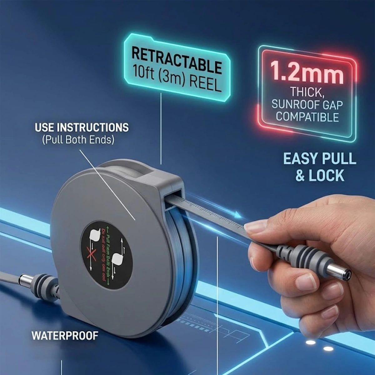 Starlink Mini Cavo di alimentazione piatto retrattile