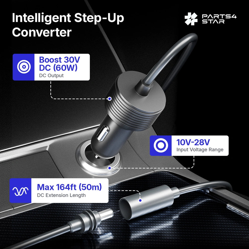 Intelligent step-up converter for car charger