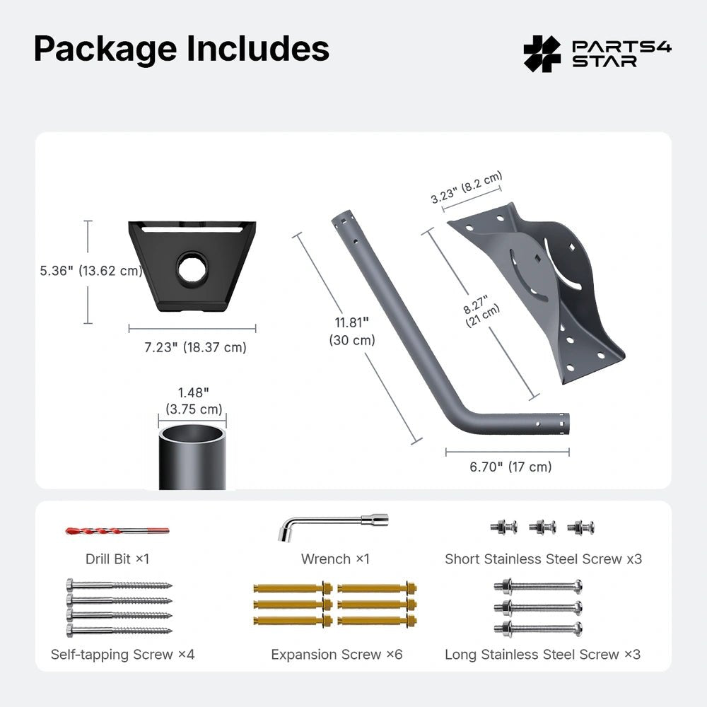 Starlink Gen 3 Wall & Roof Mount for Standard 4/4X - Parts4Star
