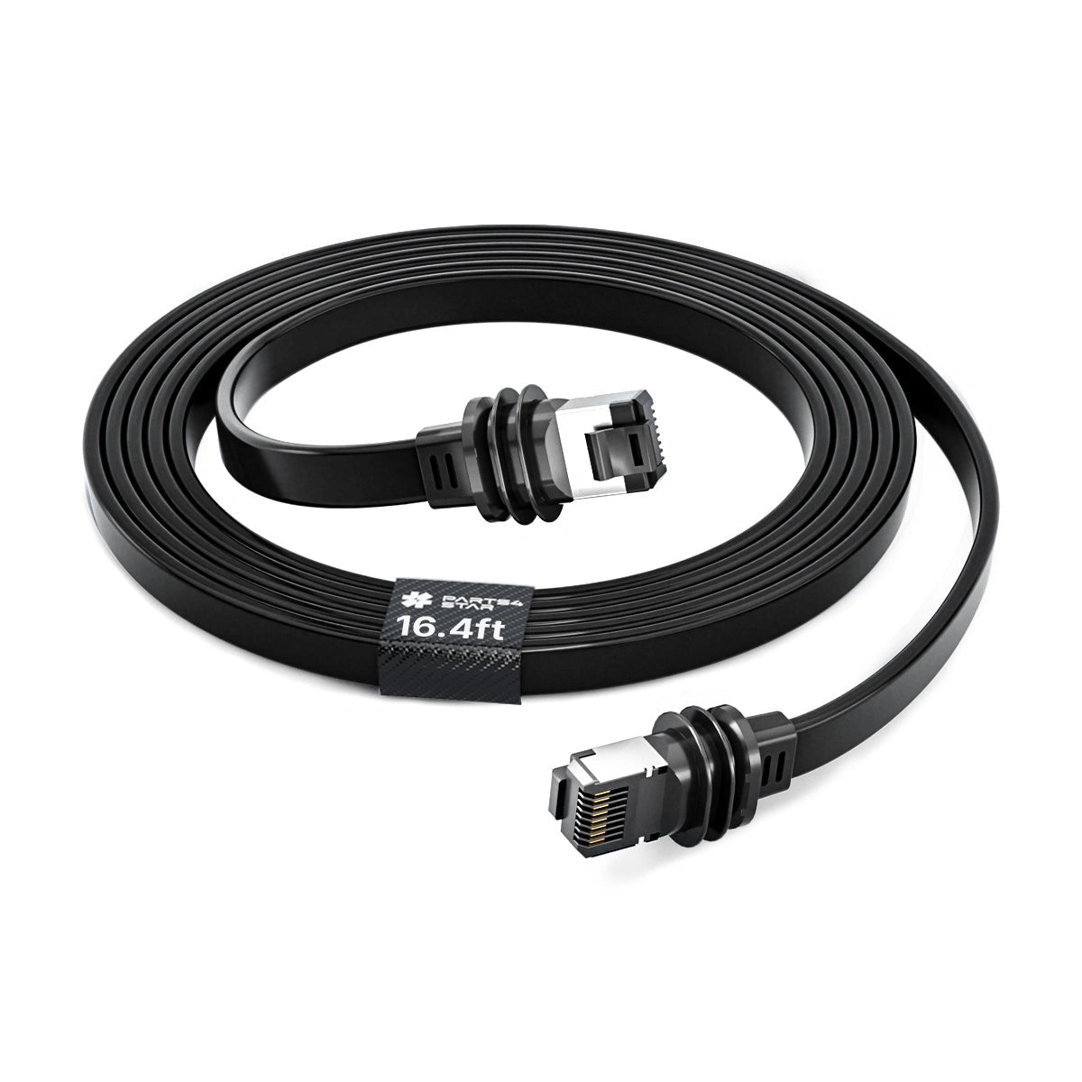 Flat cord extension cable 16.4ft with connectors