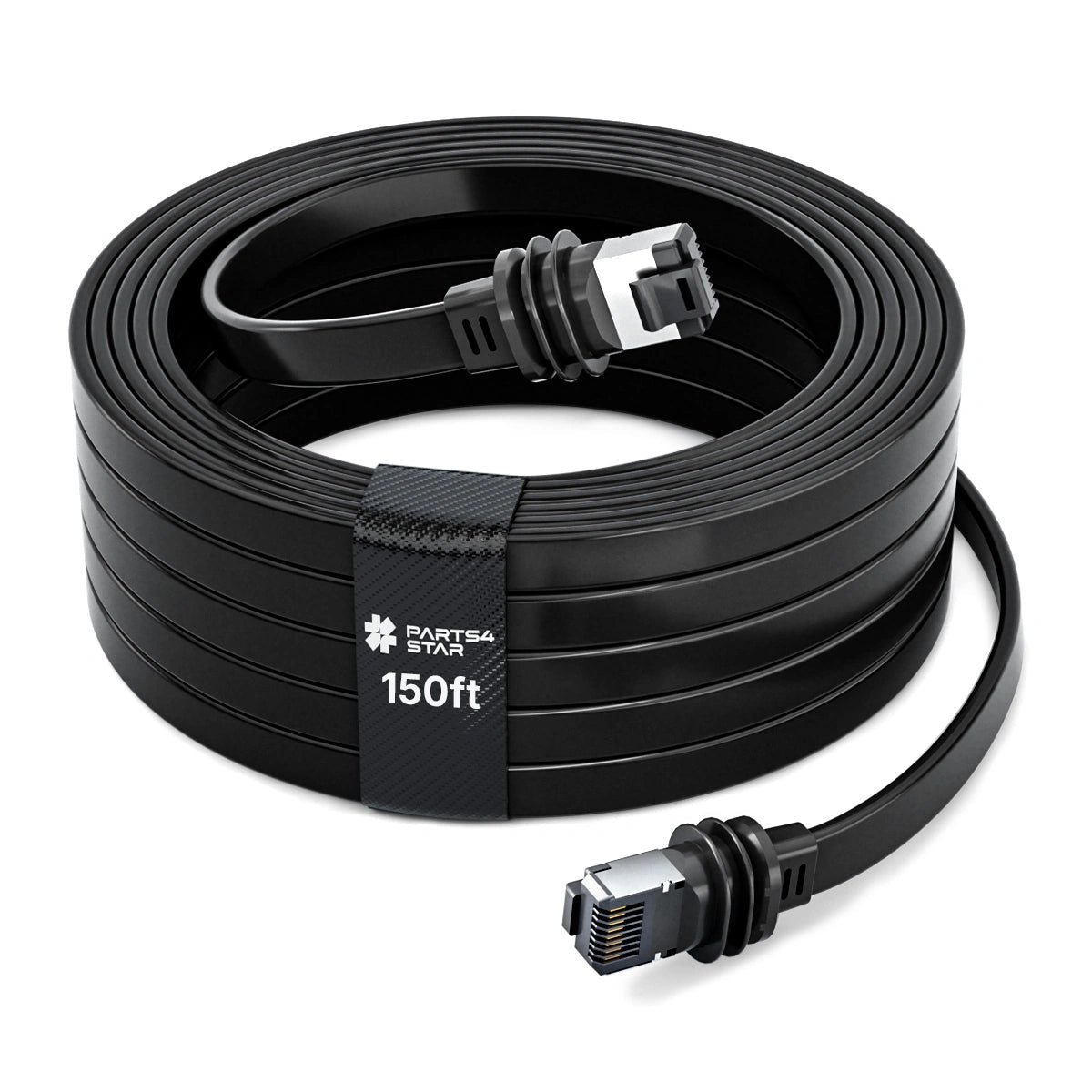 Flat cord extension cable 150ft with connectors