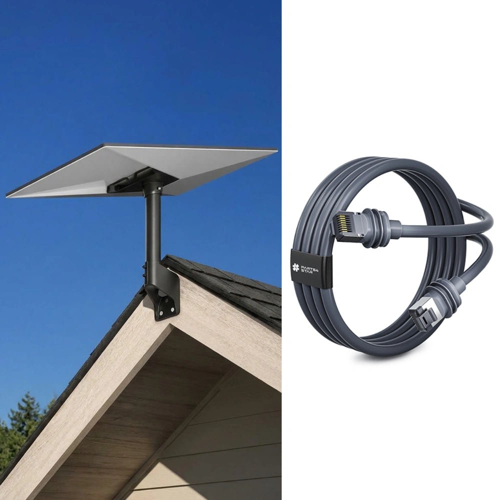 Starlink Gen 3 Wall & Roof Mount Kit – Full Install Bundle with Cable & Router Mount - Parts4Star