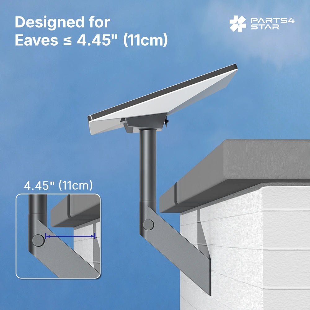 Starlink Mini 360° Adjustable Wall Mount, Heavy-Duty Aluminum, Fits Tile, Asphalt & Flat Concrete, Starlink Mini Accessories - Parts4Star