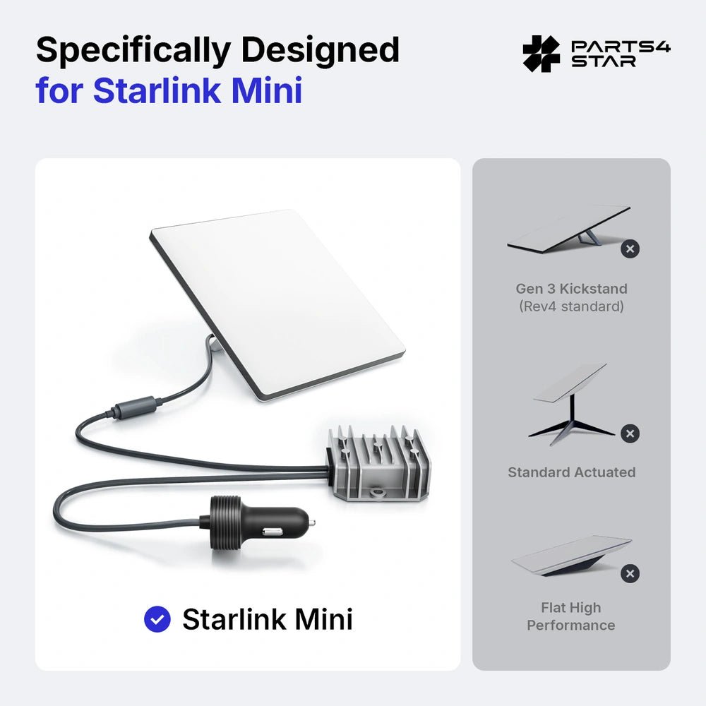 Car Charger 10 - 28V to 30V DC Power Adapter for Starlink Mini - Parts4Star
