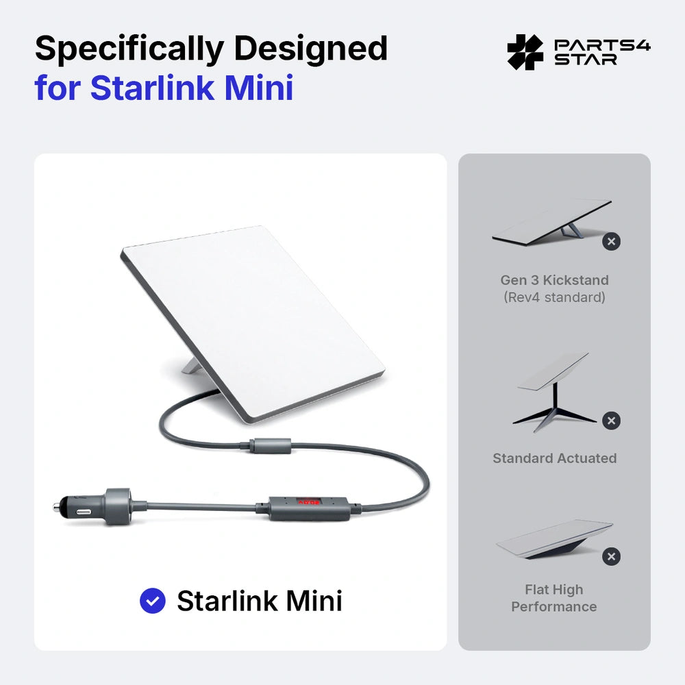 Starlink Mini adapter with power converter
