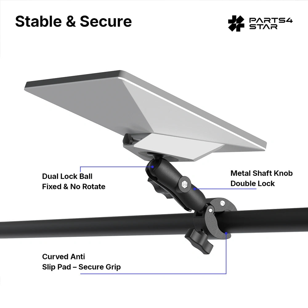 Starlink Mini Adjustable Clamp Mount Kit With 1/4" - 20 and 3/8" - 16 Conversion Screw - Parts4Star