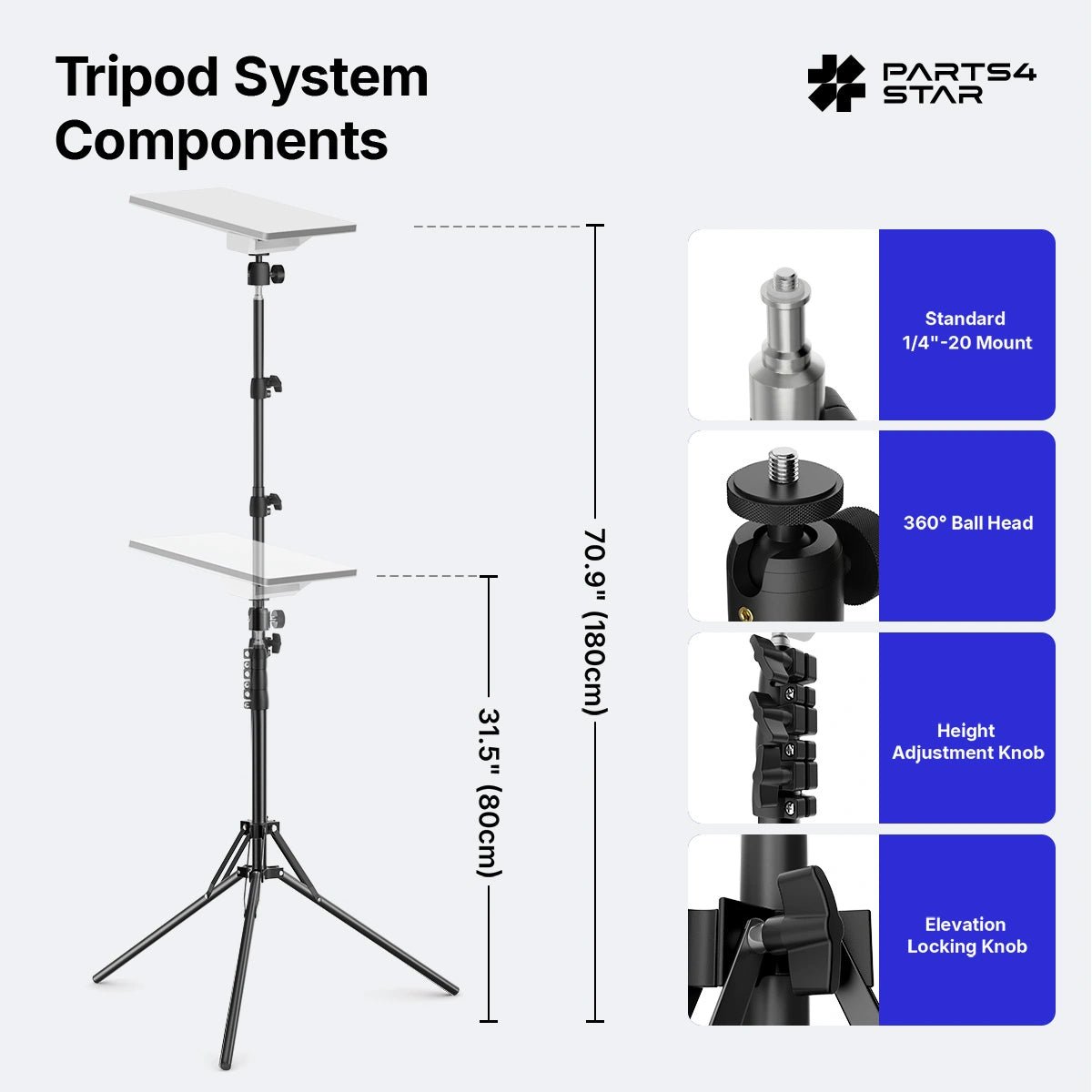 Starlink Mini Adjustable Tripod Mount - Parts4Star