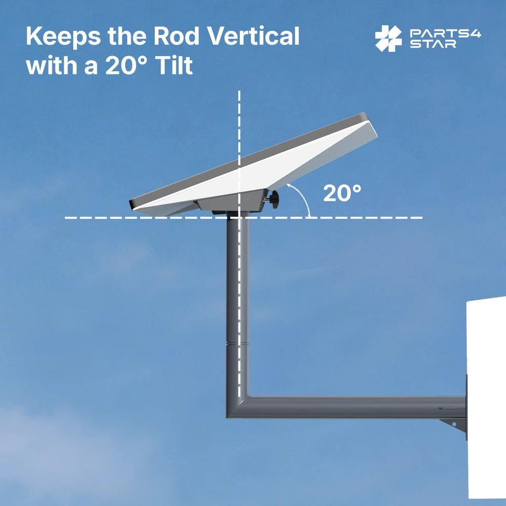 Starlink Mini mount with 20-degree tilt feature