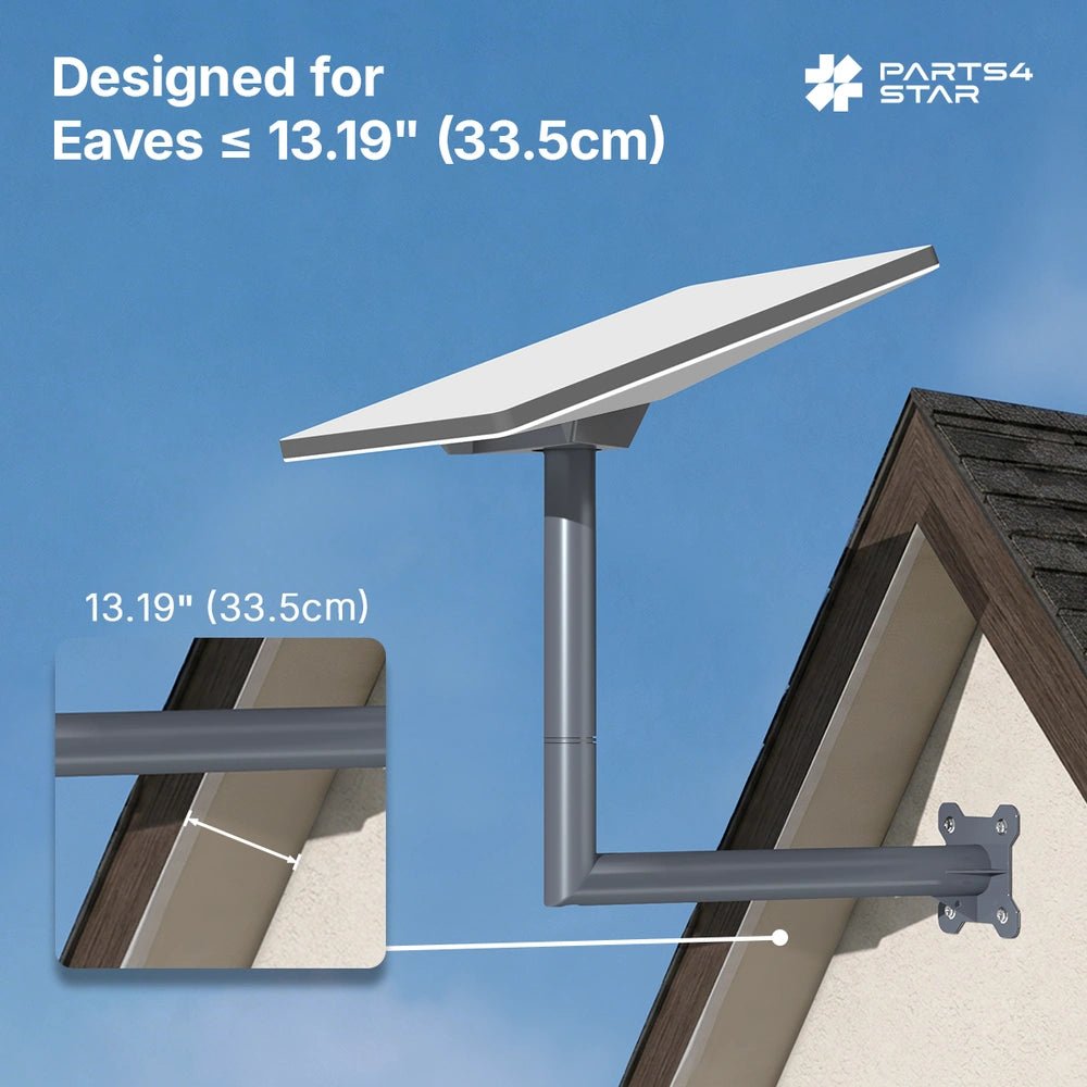 Starlink Mini mount designed for eaves up to 13.19 inches