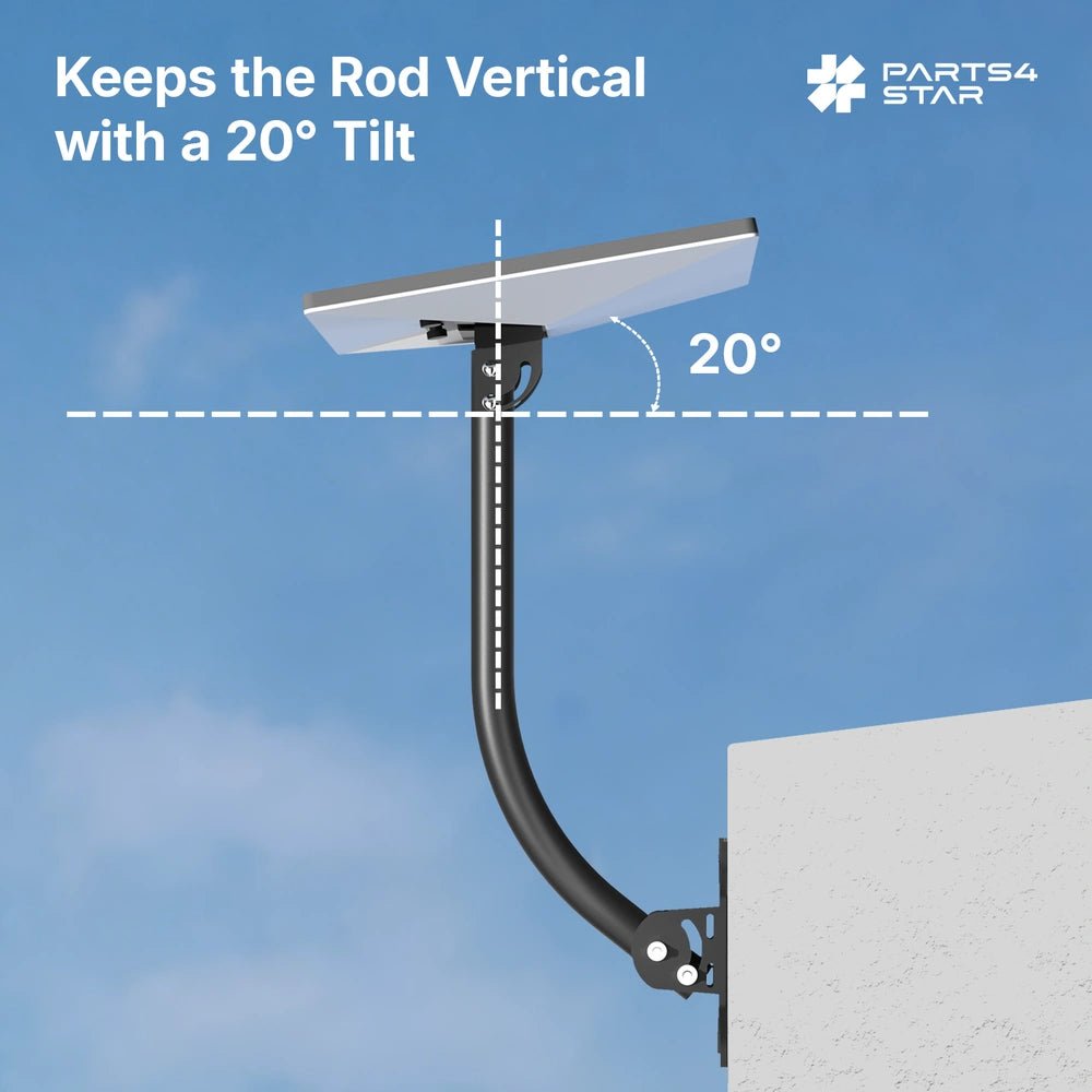 Starlink Mini Adjustable Wall & Roof Mount - 18.5'' Long Extension Pole - Parts4Star