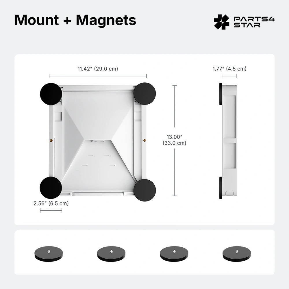 Starlink Mini Armor Quick-Release Heavy-Duty Mount – 2-in-1 Magnetic & Industrial Suction Cup Mount - Parts4Star