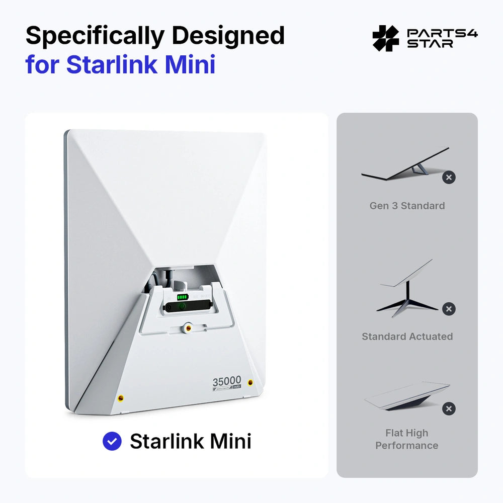 Design features of Starlink Mini Power Bank with compatibility details