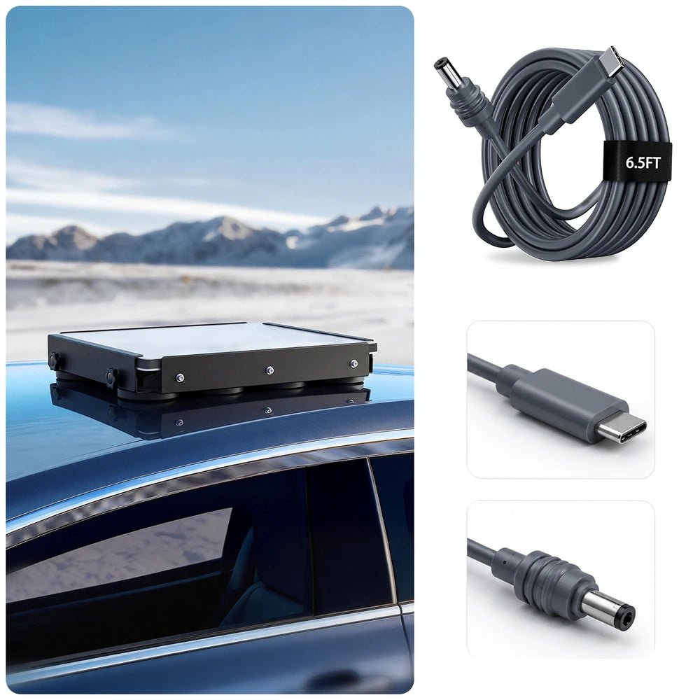 Starlink Mini Magnetic Roof Mount Travel Kit with Power, Cable, Case, Tripod & Cover - Parts4Star