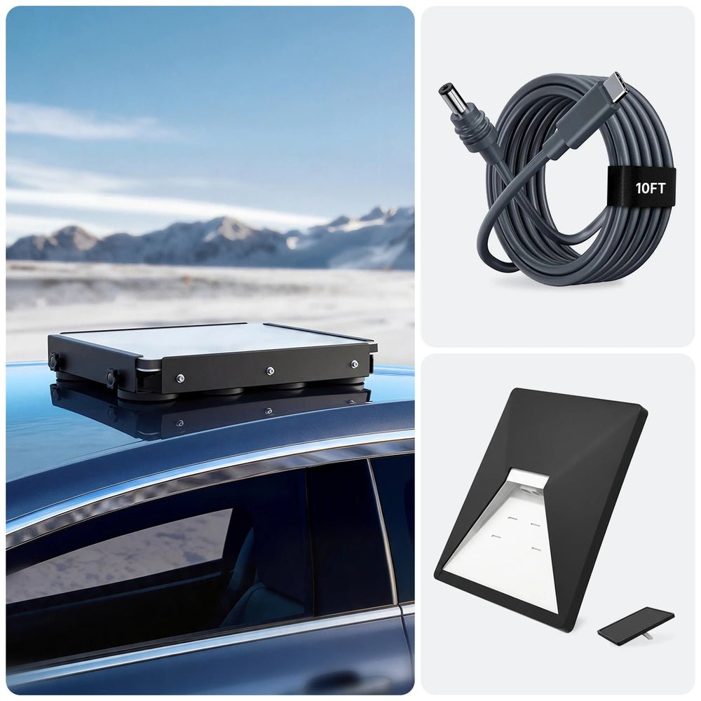 Starlink Mini Magnetic Roof Mount Travel Kit with Power, Cable, Case, Tripod & Cover - Parts4Star