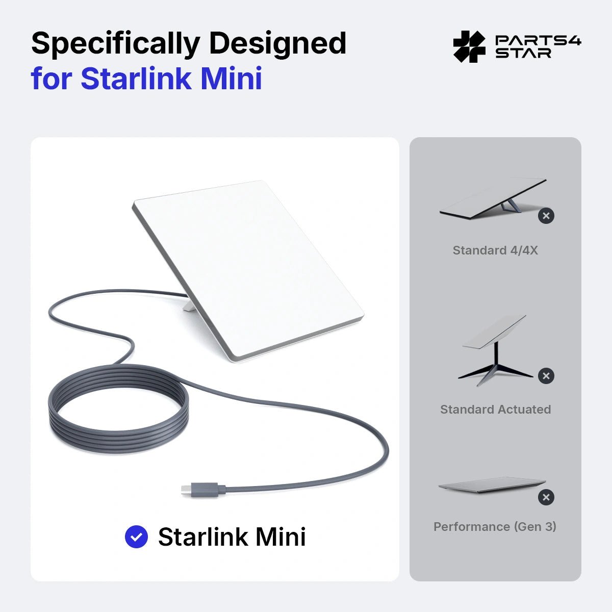 Starlink Mini compatibility diagram with cable