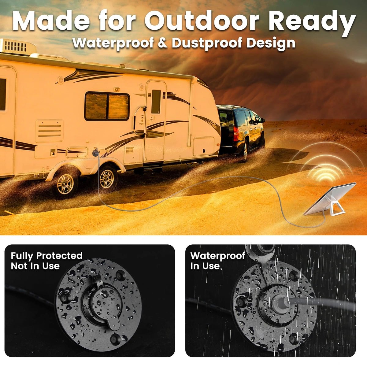 Starlink Mini Wall Pass Through Kit - Waterproof Aluminum Panel - Parts4Star