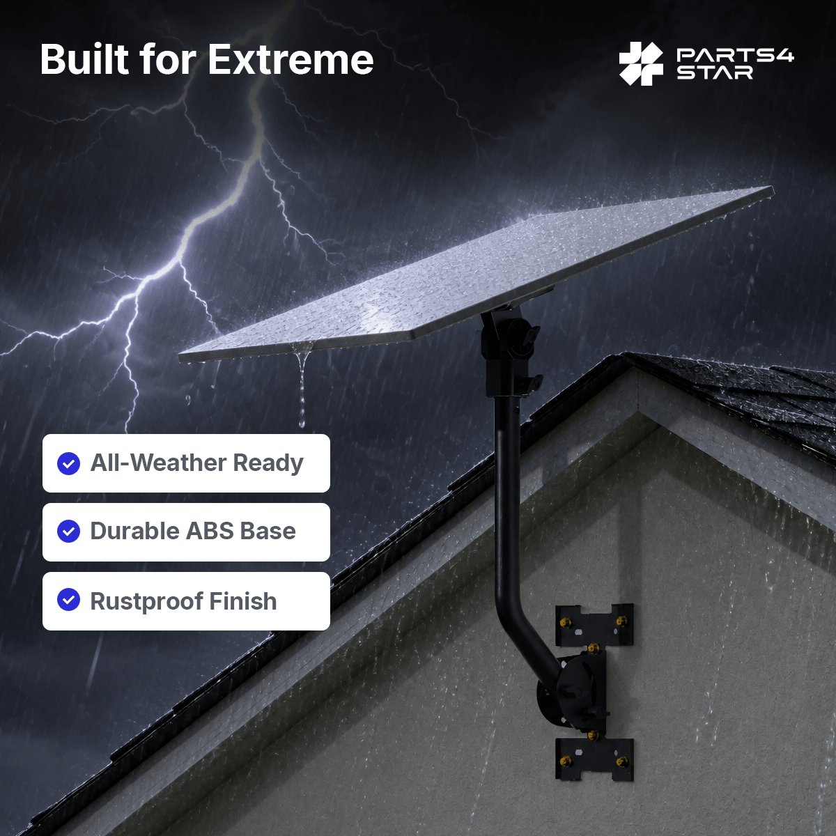 Starlink Gen 3 Mount - Roof & Wall for Standard 4/4X - Parts4Star