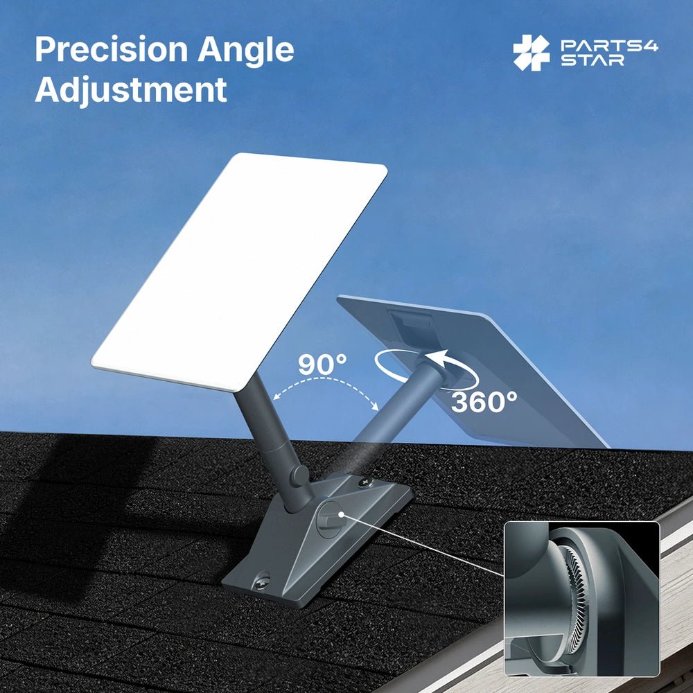 Starlink V5 Adjustable Roof Pivot Mounting Kit - 90° Tilt - Parts4Star