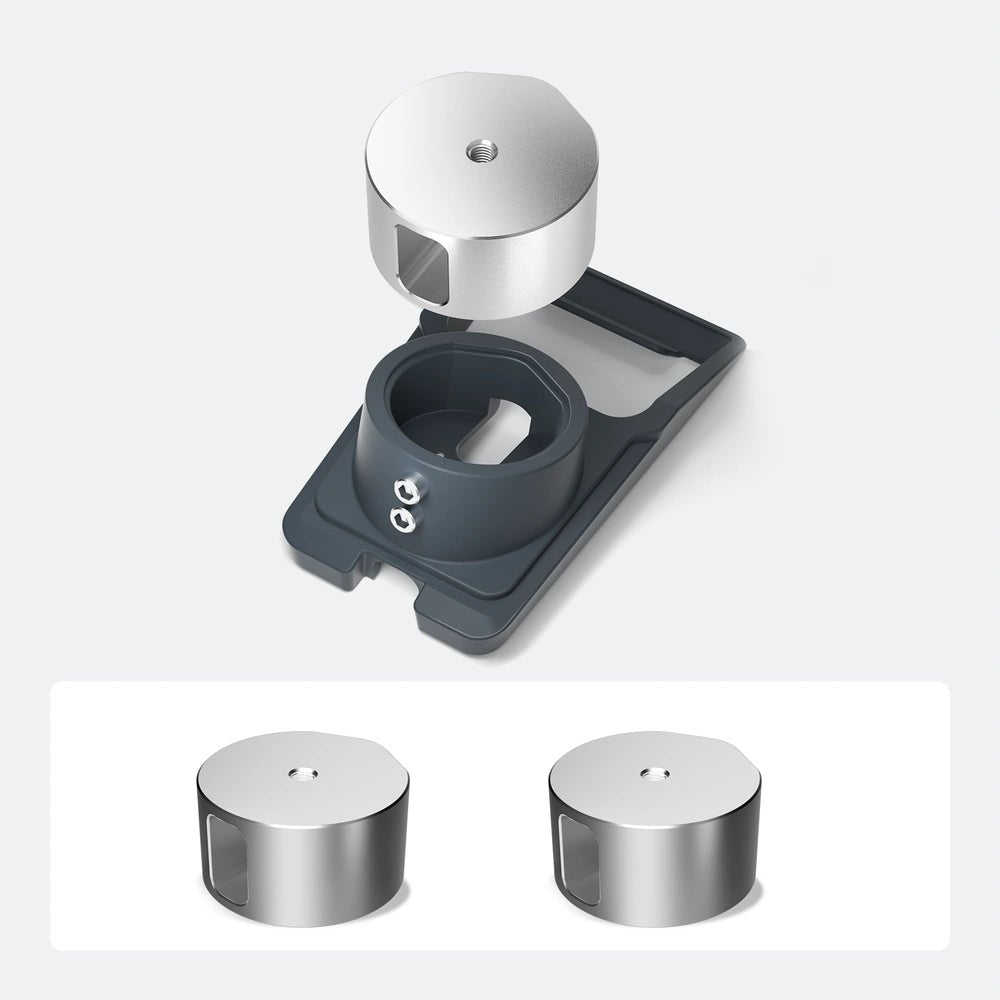 Starlink V5 Tripod Mount Adapter for Original Pipe Adapter - CNC Aluminum, 1/4"-20 & 3/8"-16 Threads - Parts4Star