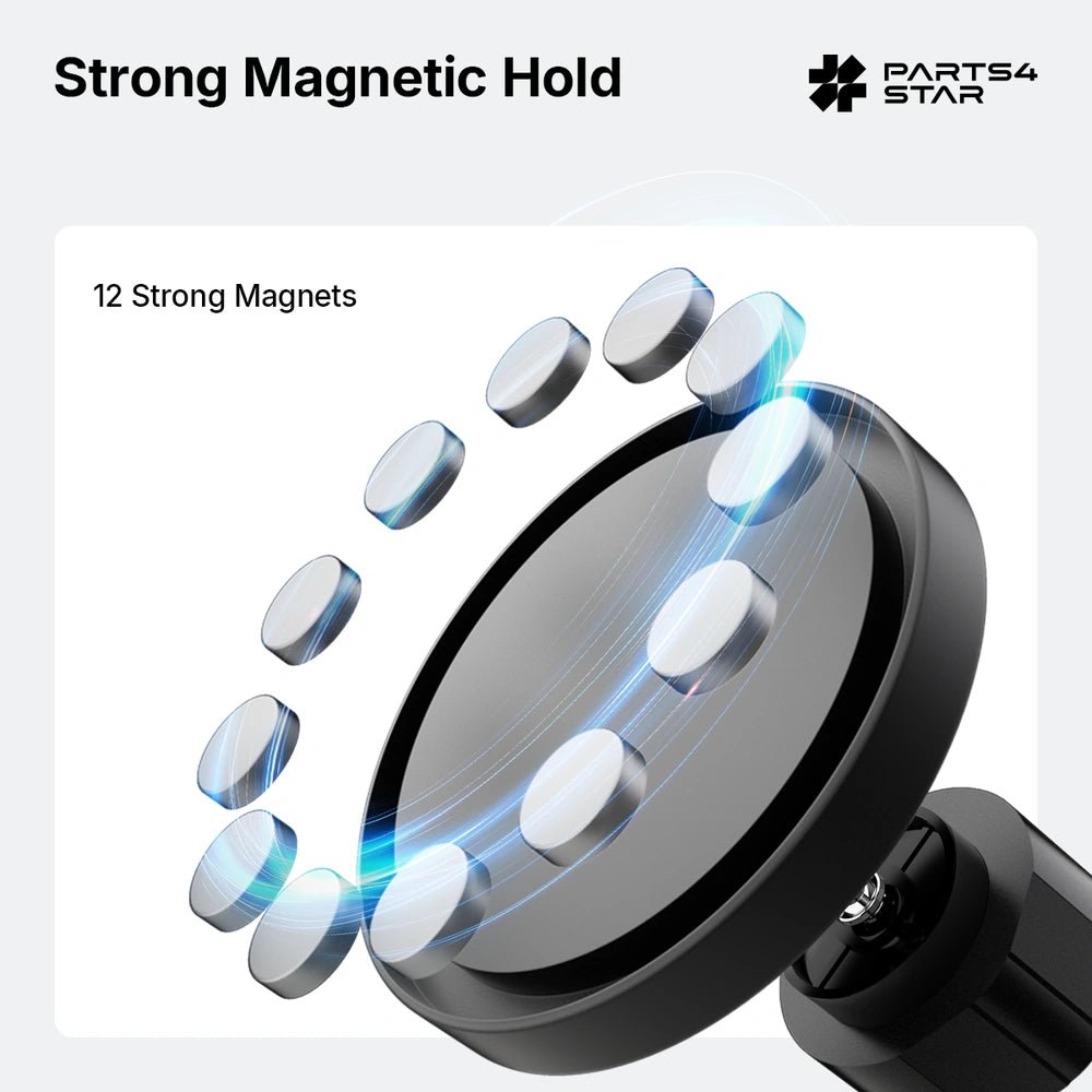 Starlink Mini Magnetic Mount with 360° Adjustable Ball Head, 12 Strong Magnets, Compatible with 2024 & 2025 OEM Pipe Adpter, Starlink Mini Accessories - Parts4Star