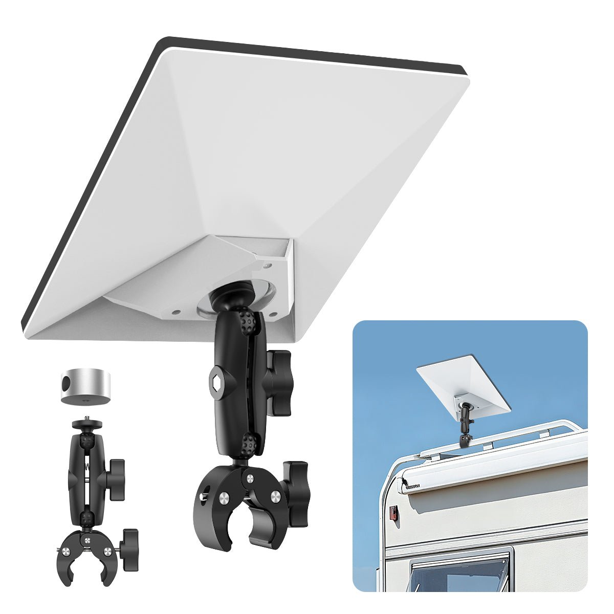2025 New Version Adjustable Clamp Mount Kit for Starlink Mini - Parts4Star