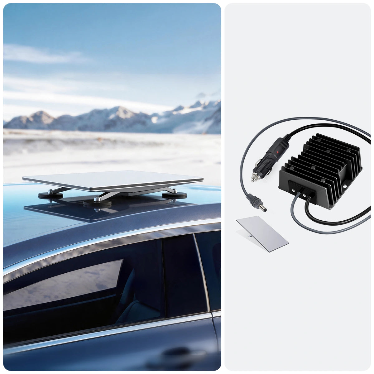 Starlink Gen 3-delige magnetische snelkoppelingsmontageset – Auto-adapter en draagtasoptie voor standaard 4/4X