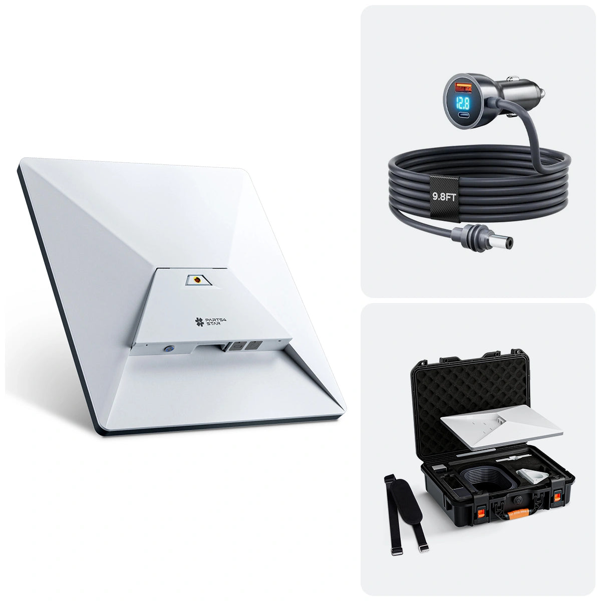 Starlink Mini Kit completo de alimentação elétrica para veículos