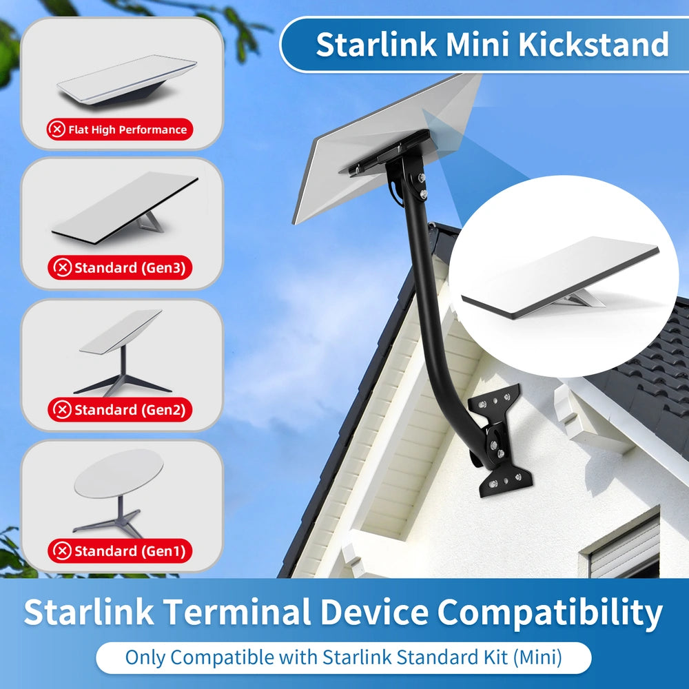 Starlink Mini Nastavitelný nástěnný a střešní držák