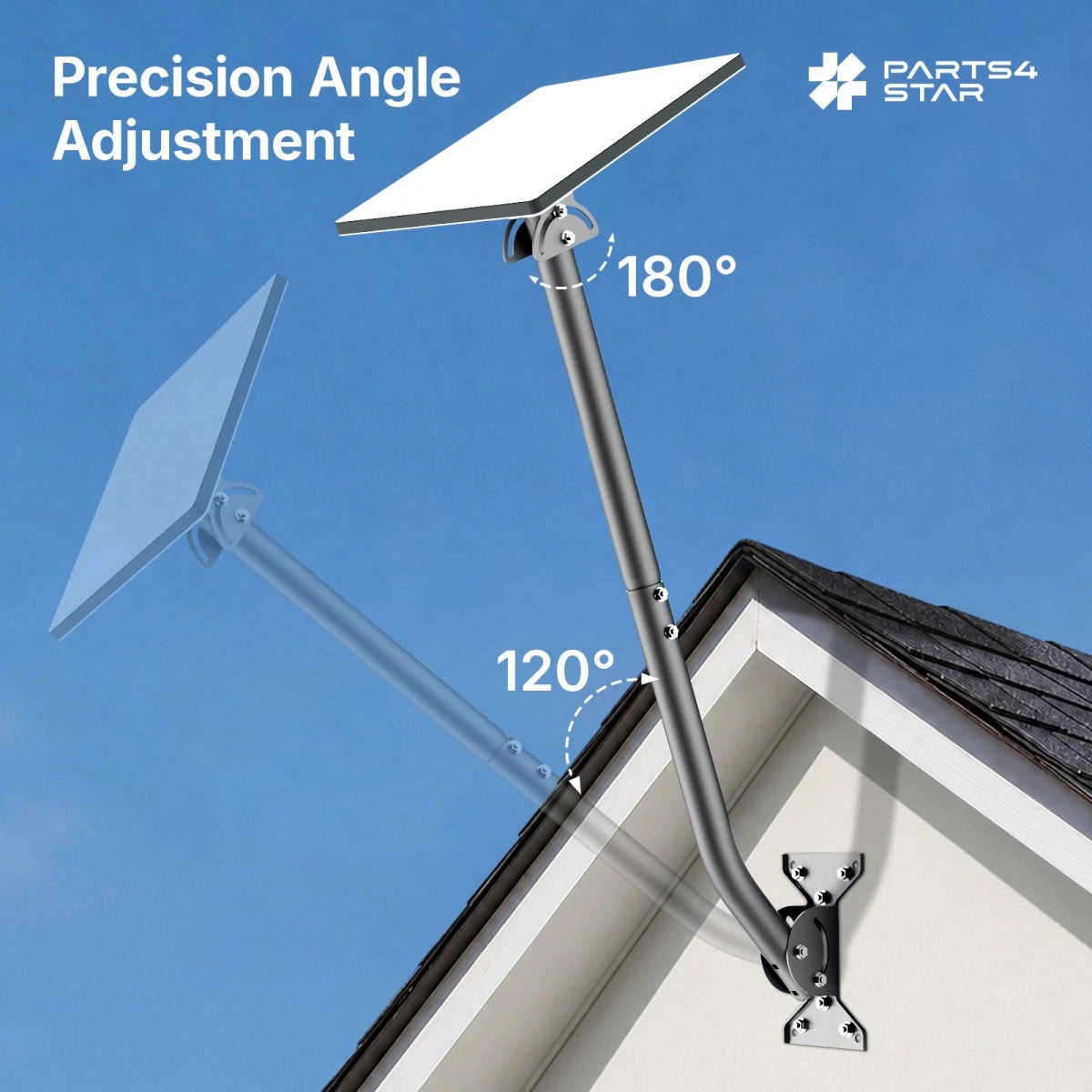Starlink Mini Wall & Roof Mount Kit - 30 Inch Adjustable Long Extension Pole - Parts4Star