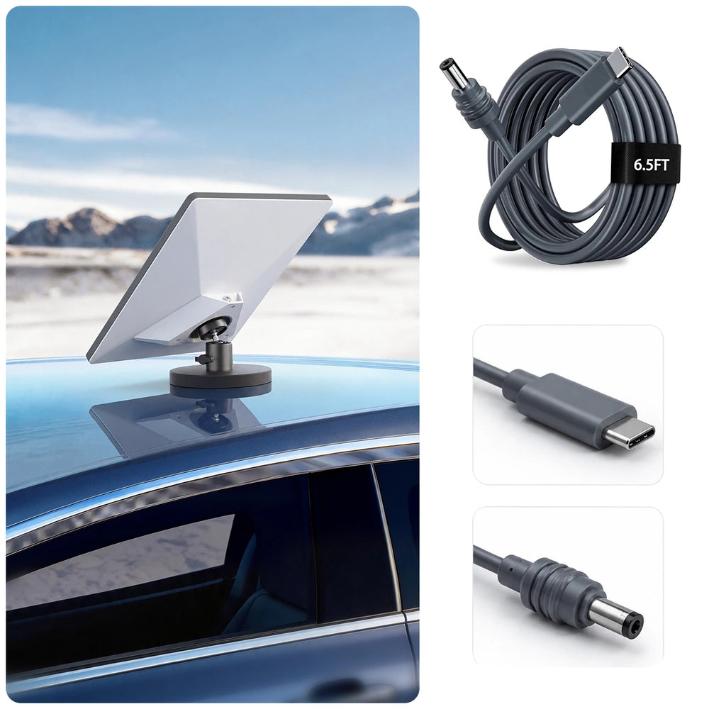 Starlink Mini 360° verstelbare balhoofdbevestiging reisset met voeding, kabel, koffer, statief en beschermhoes