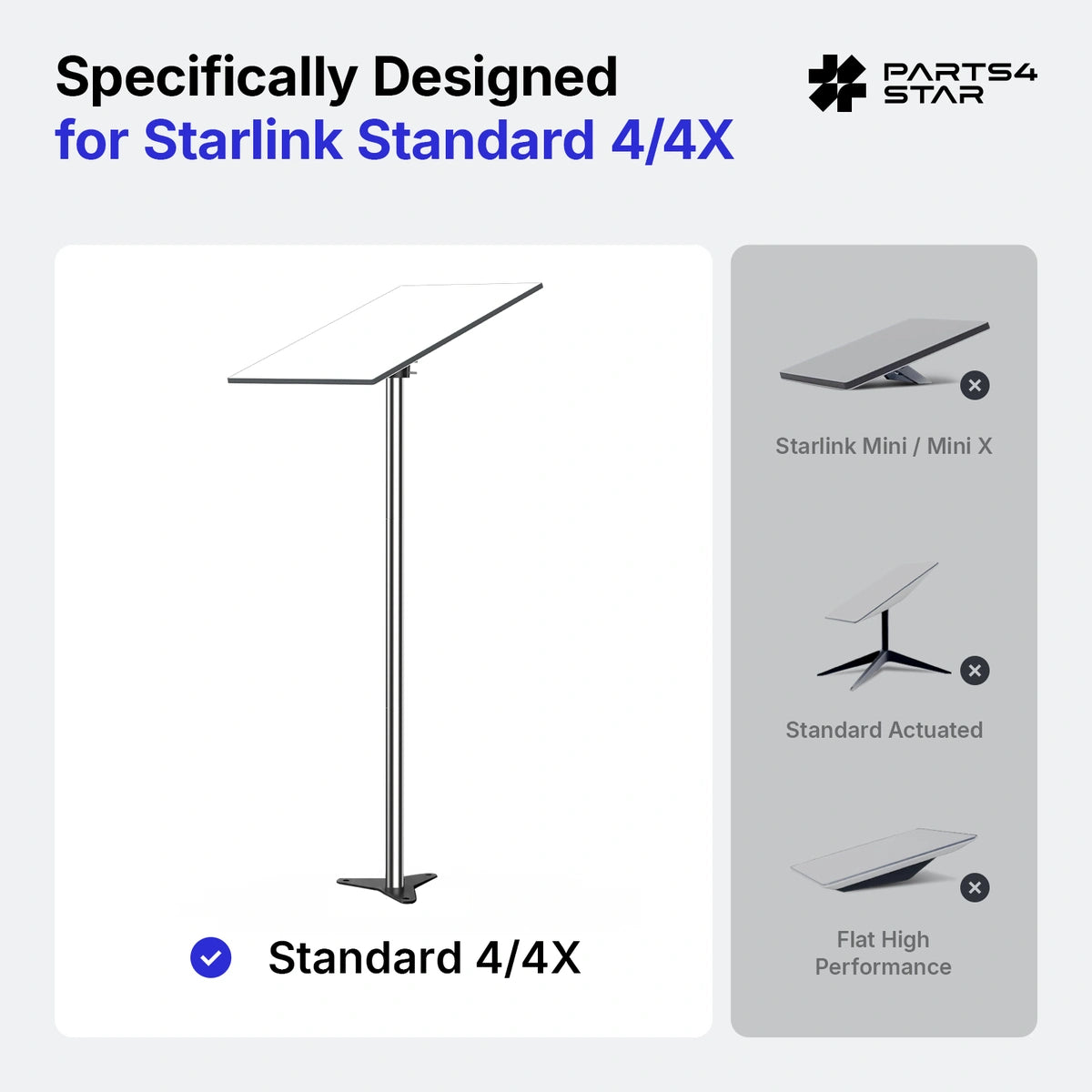 Sada kotev pro zemní ukotvení Starlink Gen 3 bez vrtání (2 m) pro standardní 4 / 4X