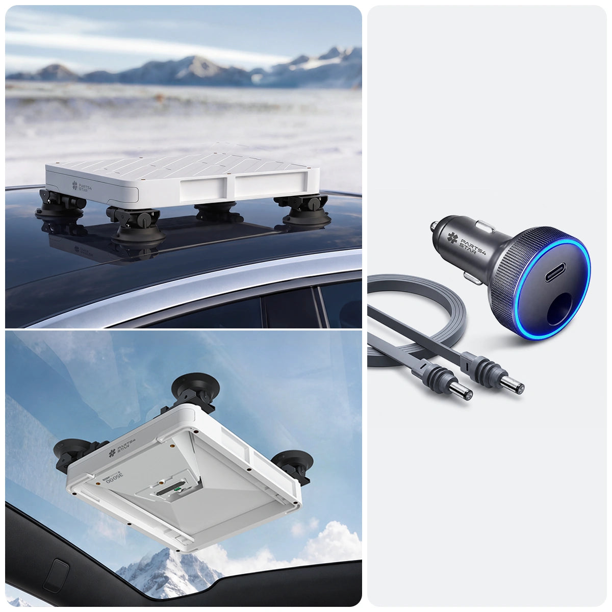 Starlink Mini Armor Quick-Release Heavy-Duty Suction Cup Mount for Tesla Model 3/Y/S/X/Cybertruck