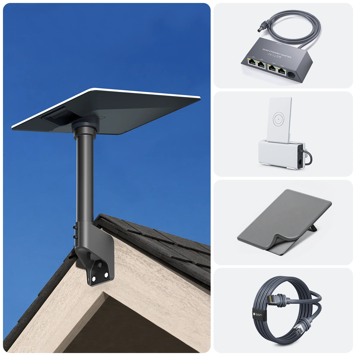 Starlink Kit di installazione domestica V5: pacchetto completo per montaggio ed espansione di rete.